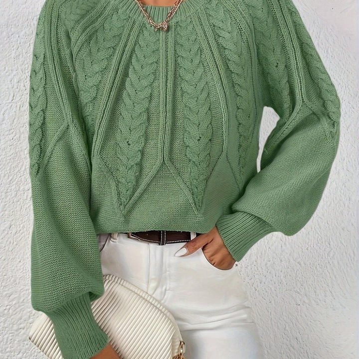Women's Sweater | Relaxed Cable-Knit Pullover