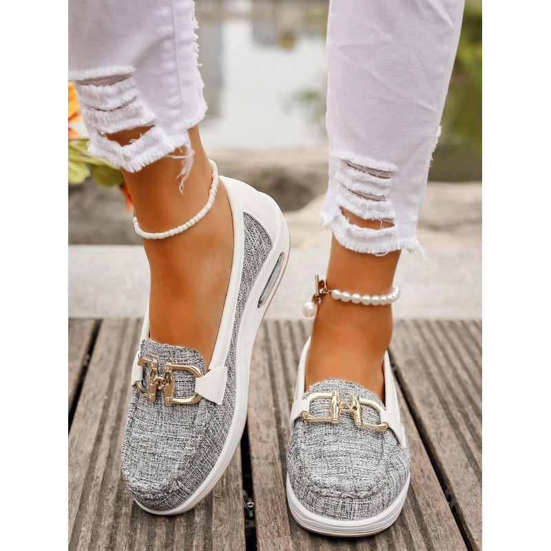 Elena | Buckle-Accent Slip-On Loafers