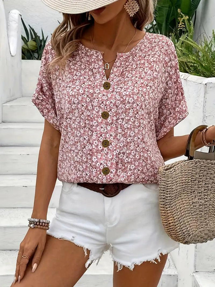 Caroline | Blusa chic con stampa floreale