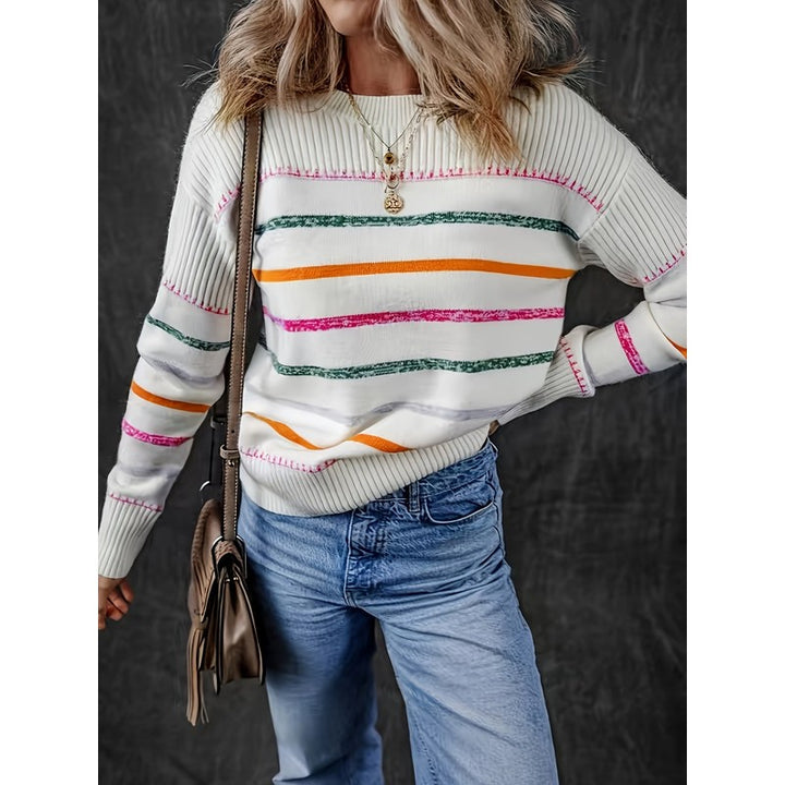 Linnea | Striped Round-Neck Sweater