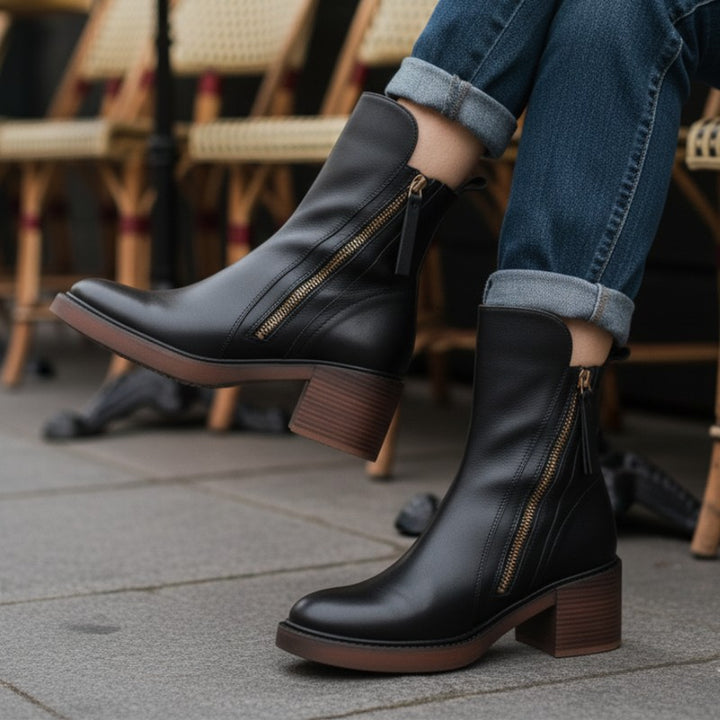 Pernelle | Square Heel Ankle Boots