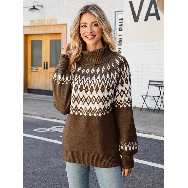 Elaine | Fair Isle Turtleneck Sweater