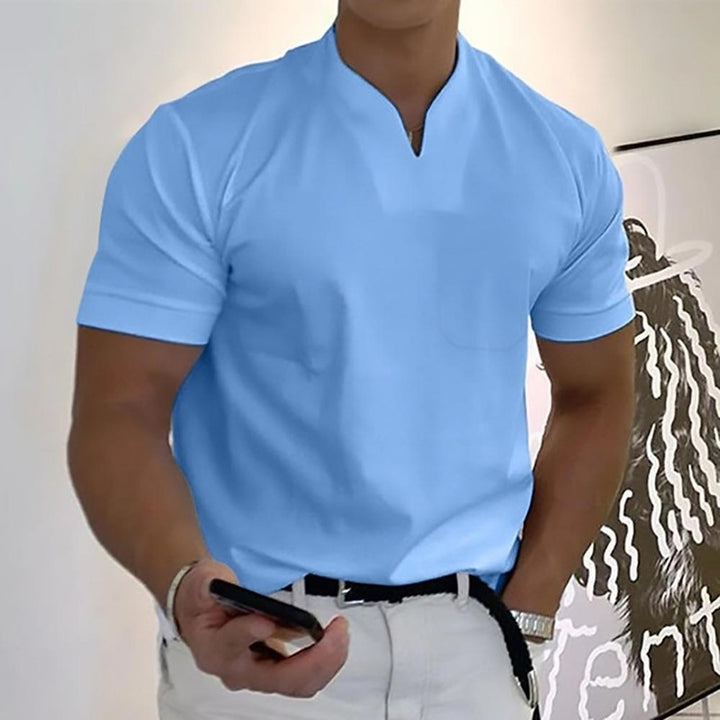 Logan | Structured V-Neck Polo Shirt