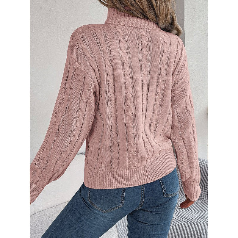 Margot | High Turtleneck Knit Sweater
