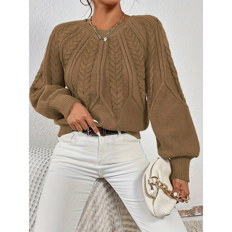 Women's Sweater | Relaxed Cable-Knit Pullover