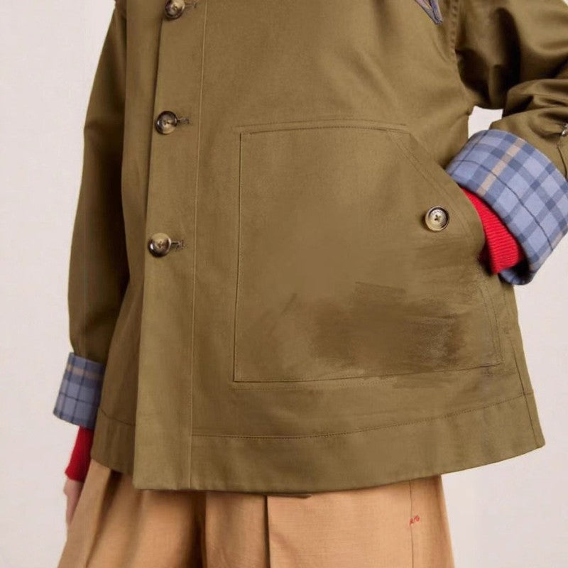 Lorna | Oversized Button-Front Utility Coat