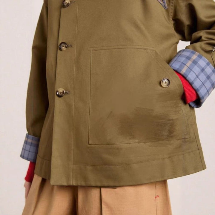 Lorna | Oversized Button-Front Utility Coat