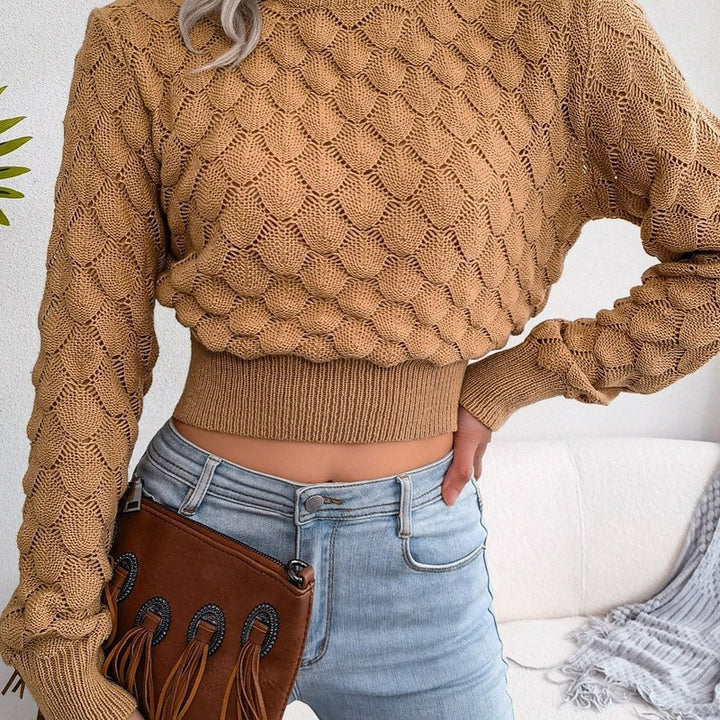 Melanie | Cropped Mock Neck Sweater