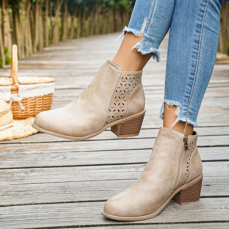 Garance | Western Mid-Heel Boots