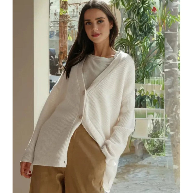 Carmina | Relaxed V-Neck Longline Cardigan