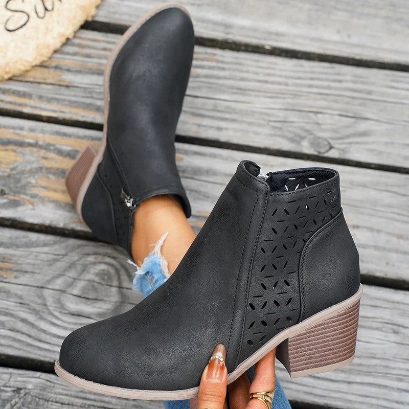 Garance | Western Mid-Heel Boots