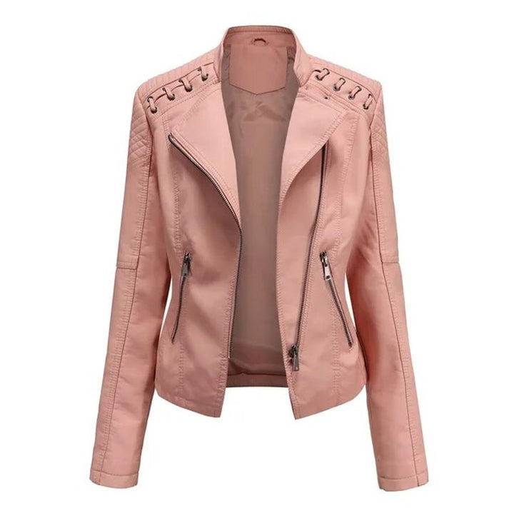 Mona | Asymmetric Zip Moto Jacket