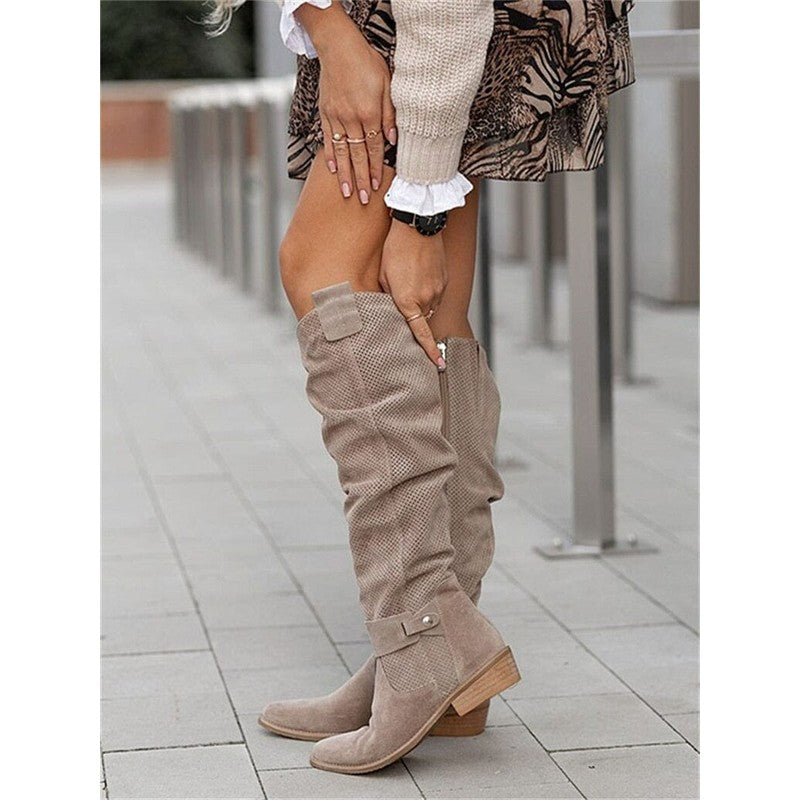 Apolline | Knee-High Orthopedic Zip Boots