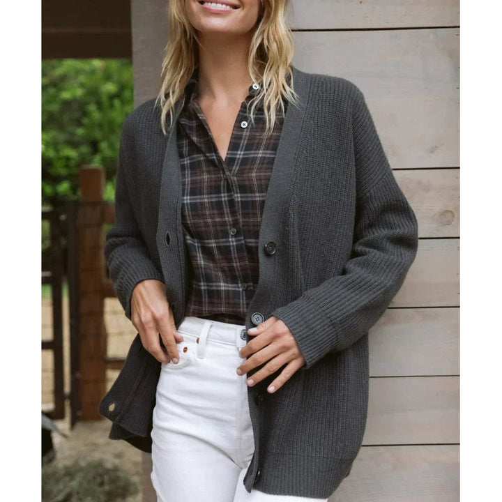 Carmina | Relaxed V-Neck Longline Cardigan