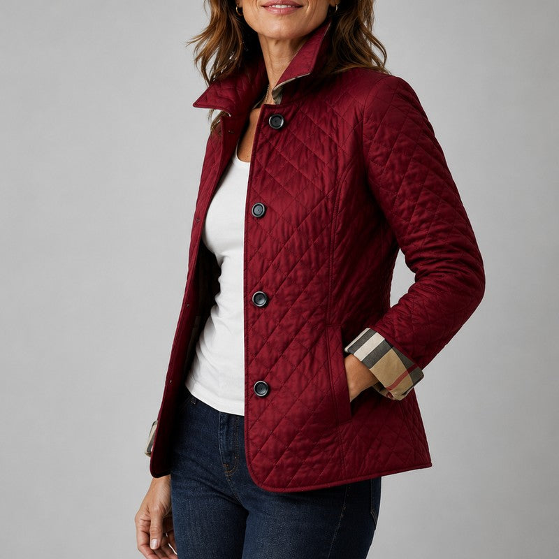 Kelley | Lightweight Button-Front Quilted Jacket