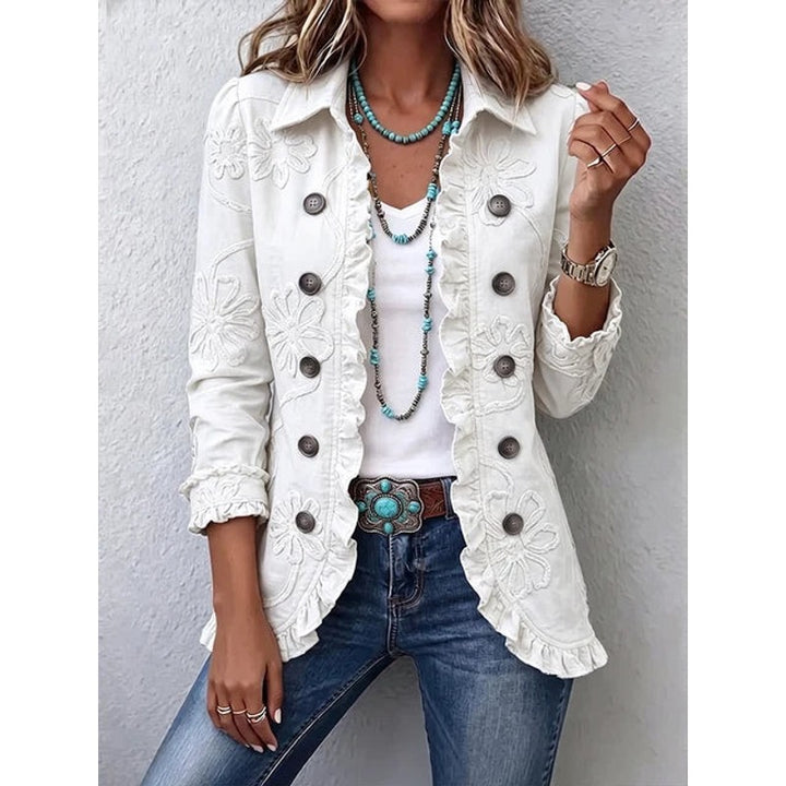 Maeve | Structured Ruffled Jacket