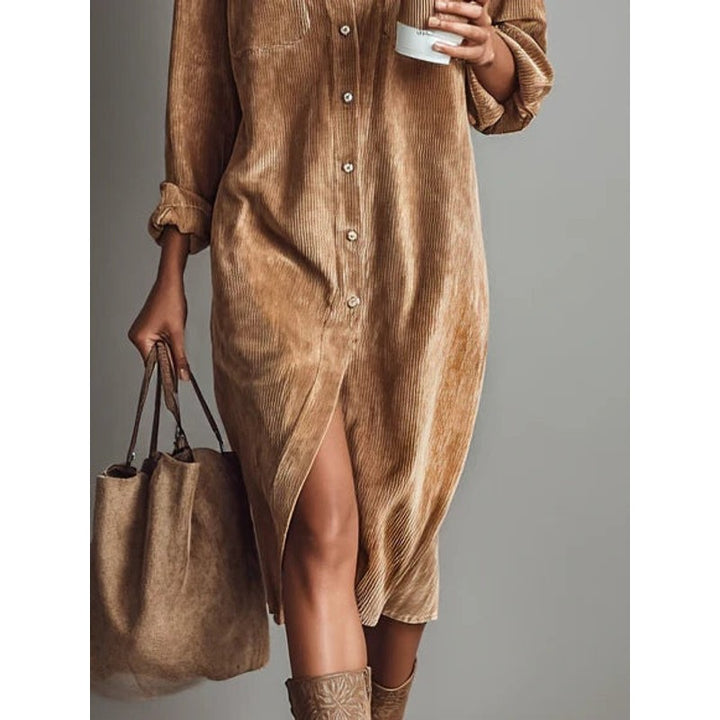 Estela | Vintage-Inspired Button-Front Midi Dress