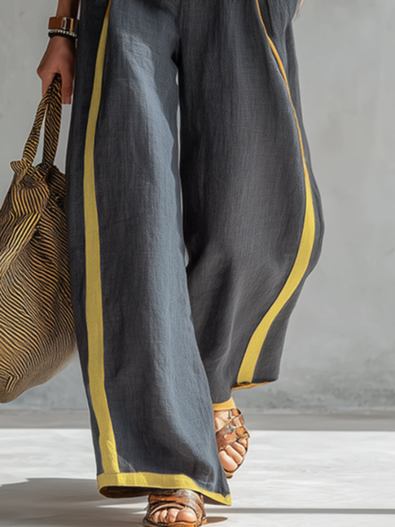 Marlene | Completo estivo elegante a due pezzi con pantaloni a gamba larga