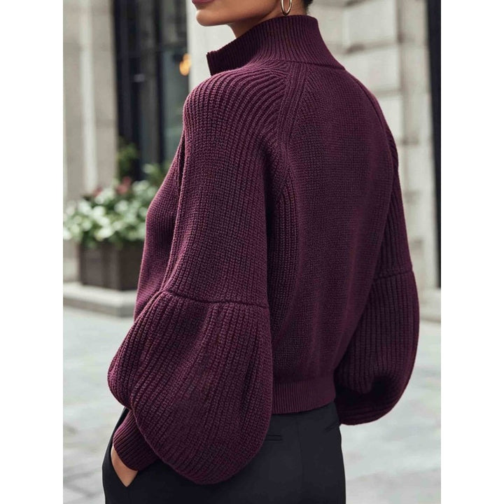 Gwyneth | Cropped Zip-Up Knit Cardigan
