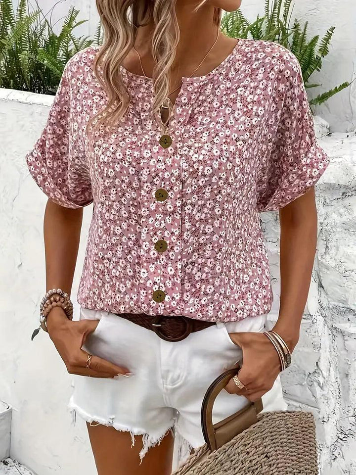 Caroline | Blusa chic con stampa floreale