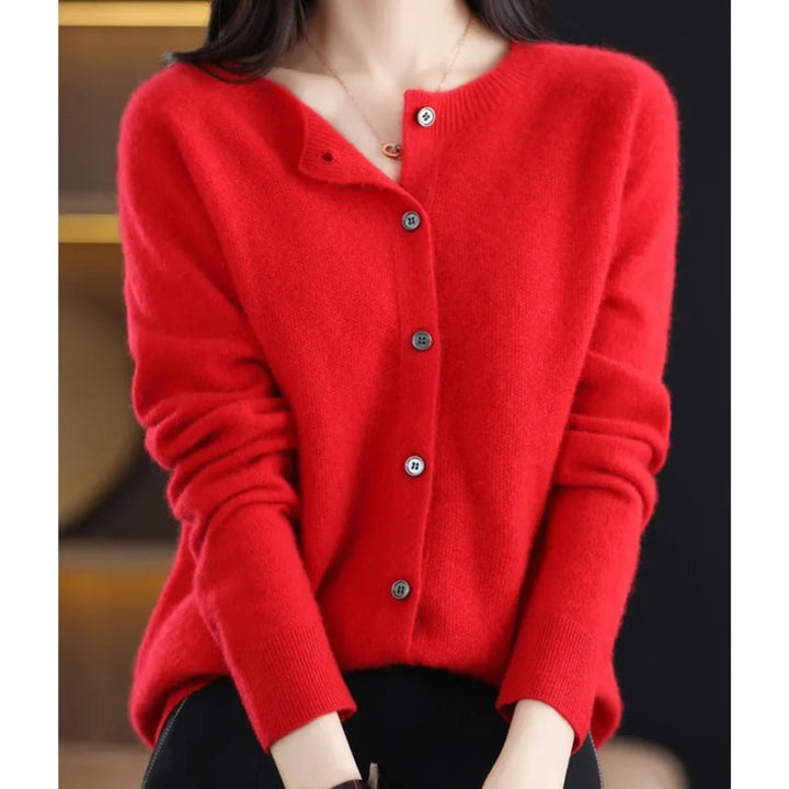 Women Cardigan | Round Neck Knitted Wrap