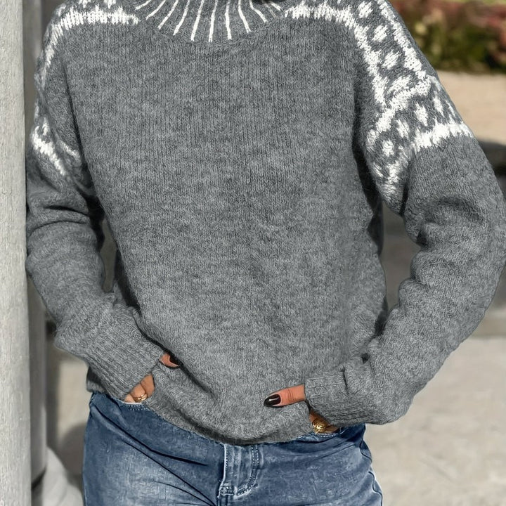 Corinna | Nordic Mock-Neck Sweater