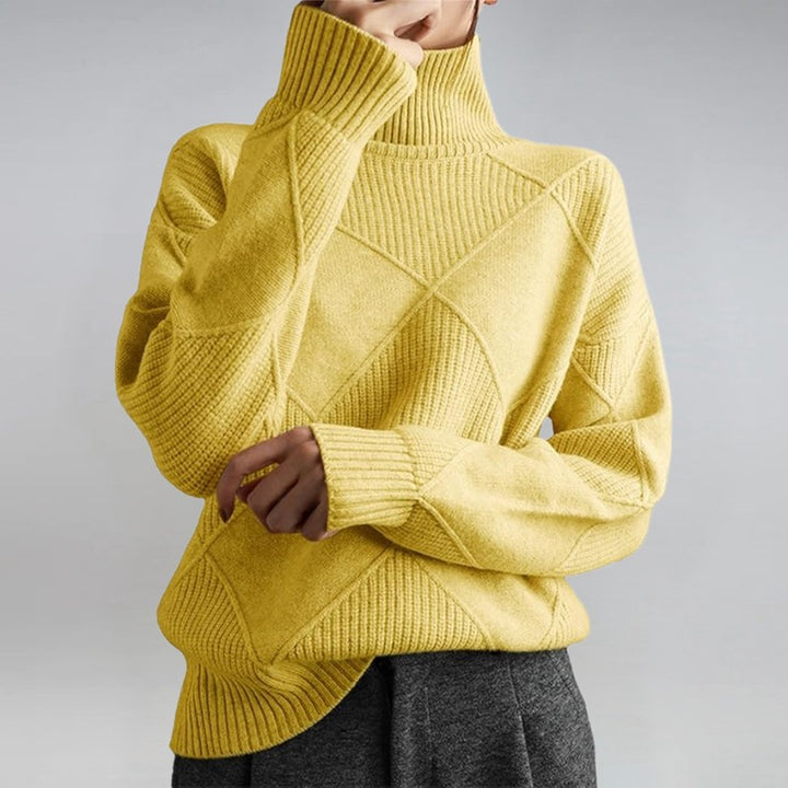 Magdalene | Fold-Over Turtleneck Sweater
