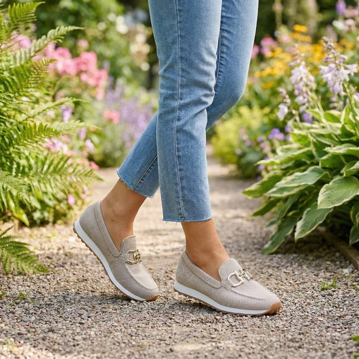 Amelia | Sleek Horsebit Detail Slip-On Loafers