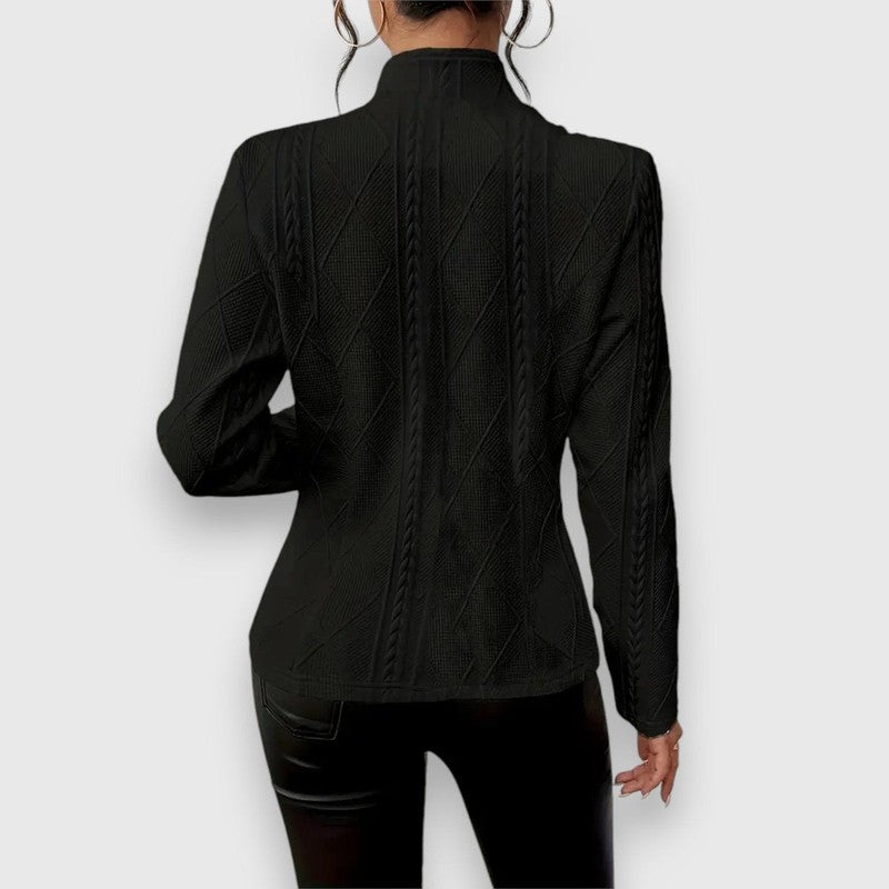 Loretta | Button-Front Textured Cardigan