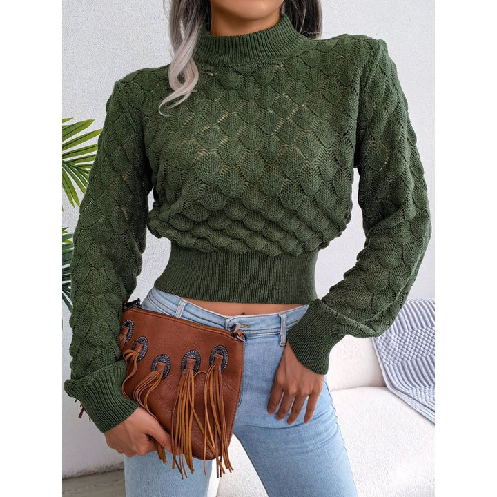 Melanie | Cropped Mock Neck Sweater