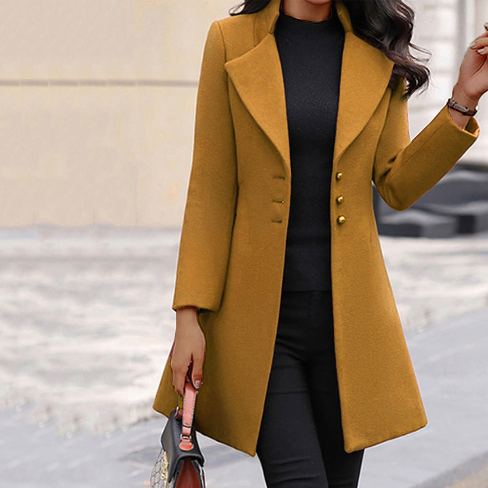 Chloe | Classico cappotto invernale aderente da donna
