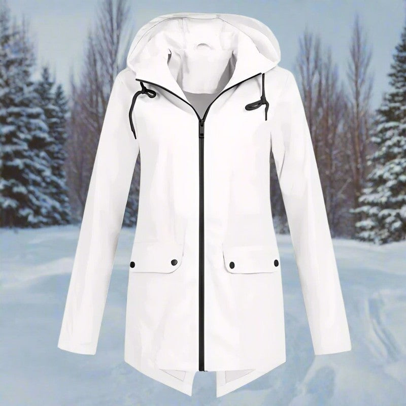 Lorraine | Women's Longline Hooded Rain Jacket