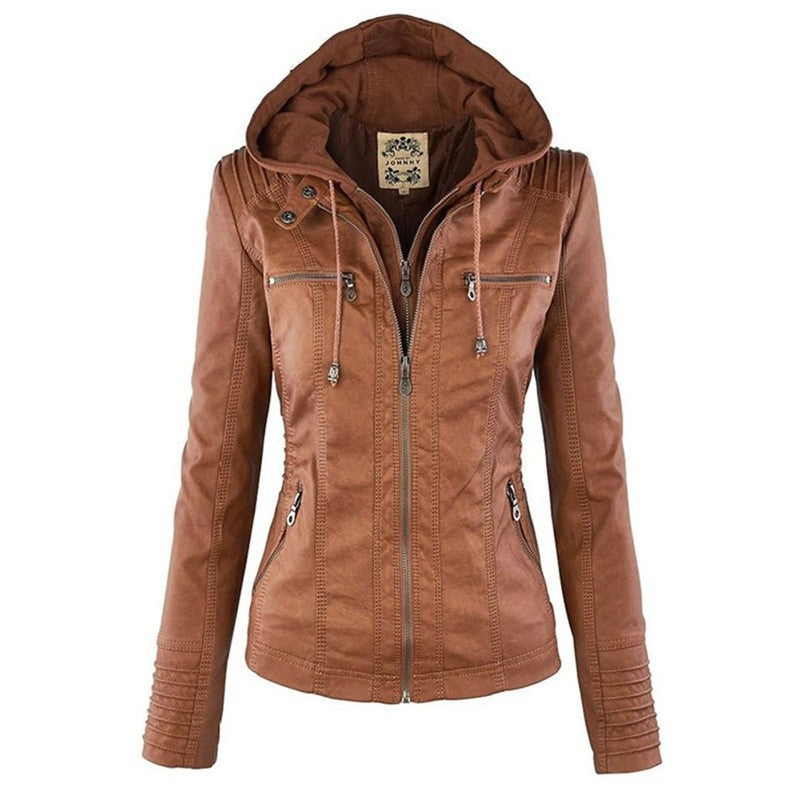 Lucinda | Tailored Hooded Moto Jacket
