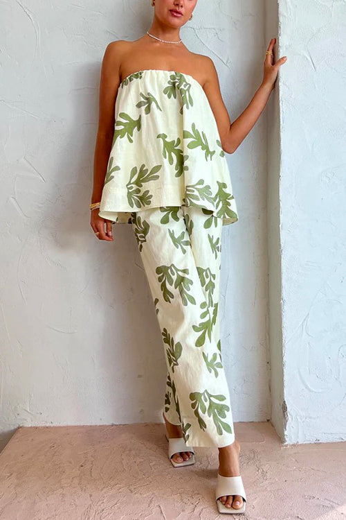 Callaway | Ensemble pour femme avec top bandeau imprimé et pantalon large