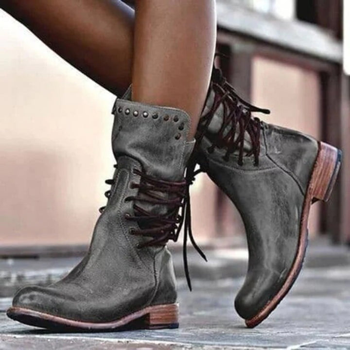 Women Mara | Studded Mid-Calf -Up Boots
