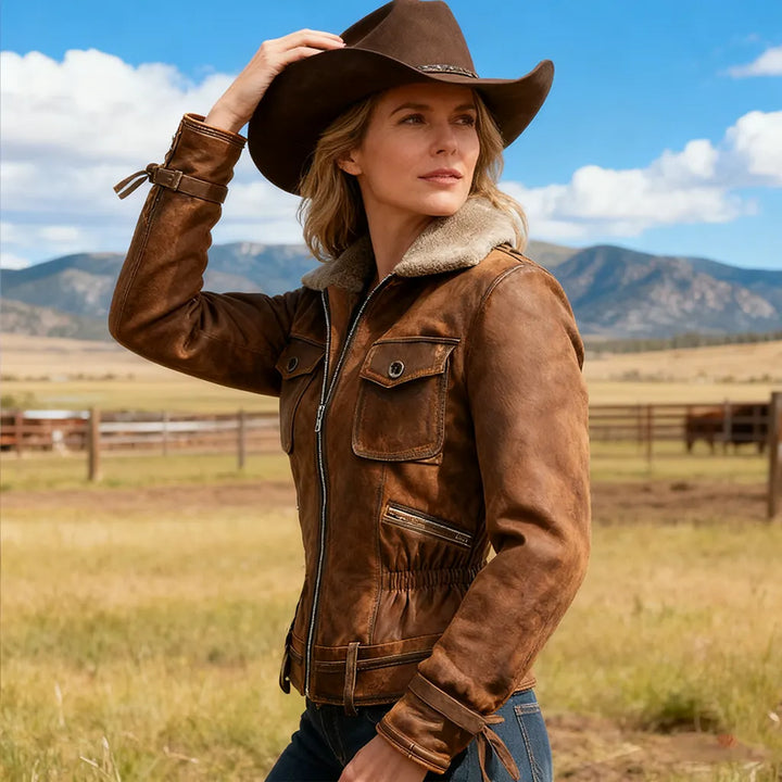 Montana | Casaco trucker de estilo western