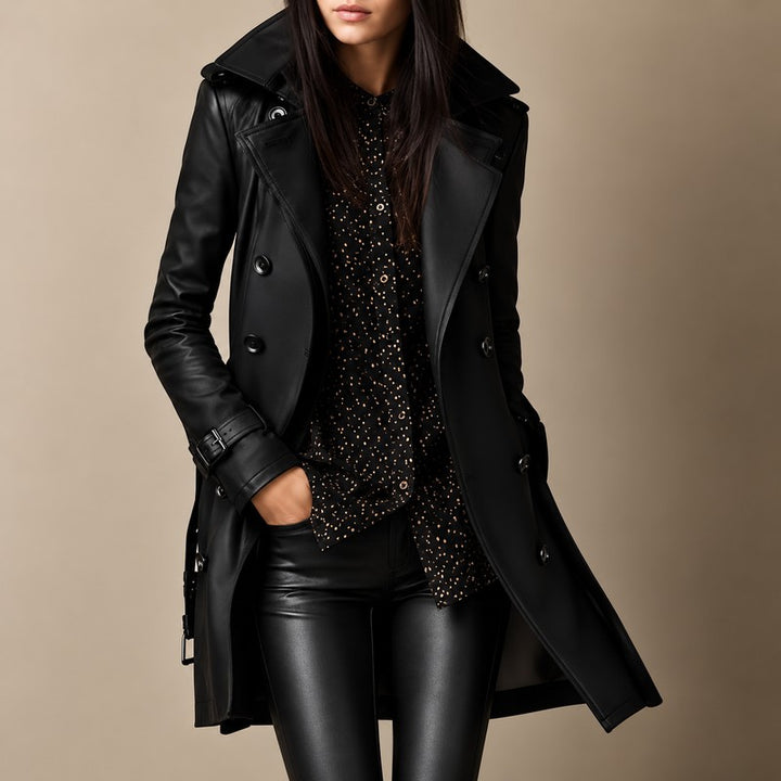 Rebecca | Double-Breasted -Trim Jacket