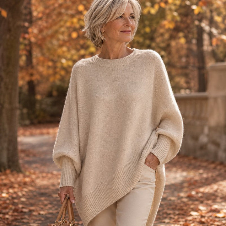 Marguerite | Pull oversize en maille côtelée