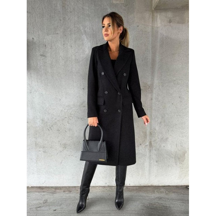 Emeline | Tailored Double-Breasted Longline Coat