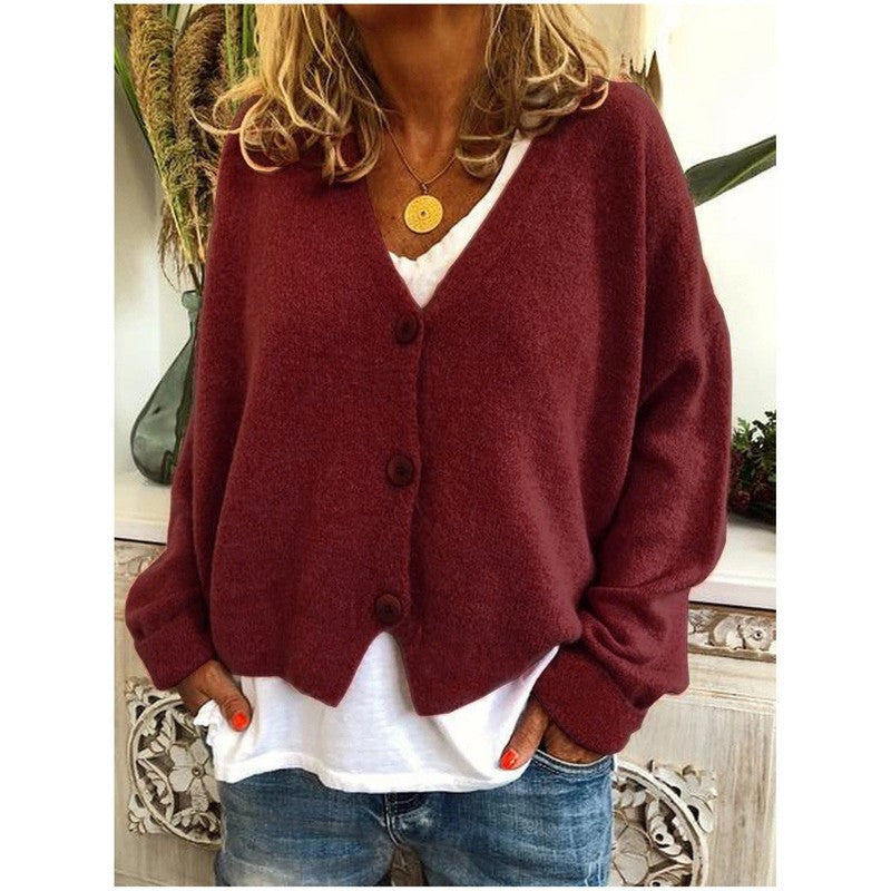 Amelia | V-Neck Oversized Cardigan