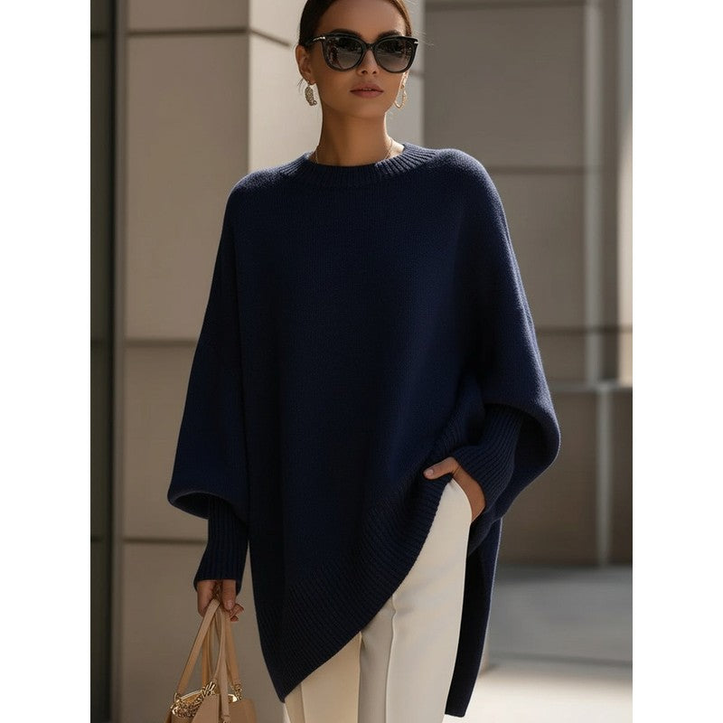 Marguerite | Pull oversize en maille côtelée