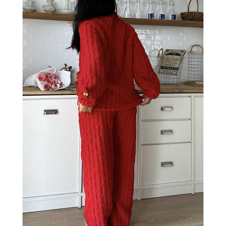 Maribel | Two-Piece Lounge Set with Cherry Appliqués
