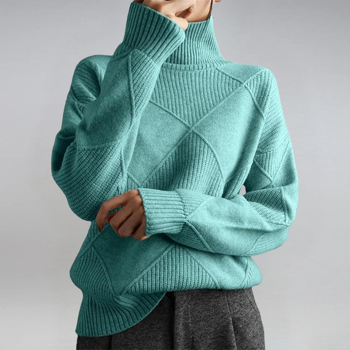 Magdalene | Fold-Over Turtleneck Sweater