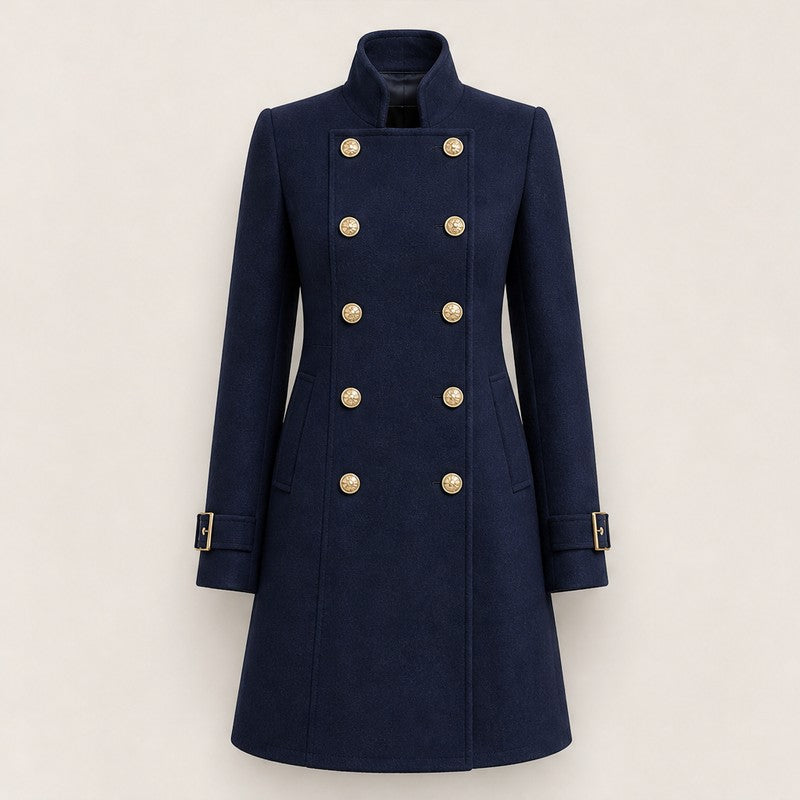 Eleanor | Double-Breasted Knee-Length Coat