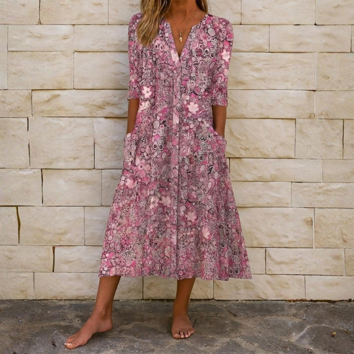 Harlow | Elegante abito con scollo a V