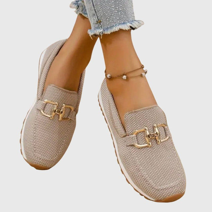 Amelia | Sleek Horsebit Detail Slip-On Loafers