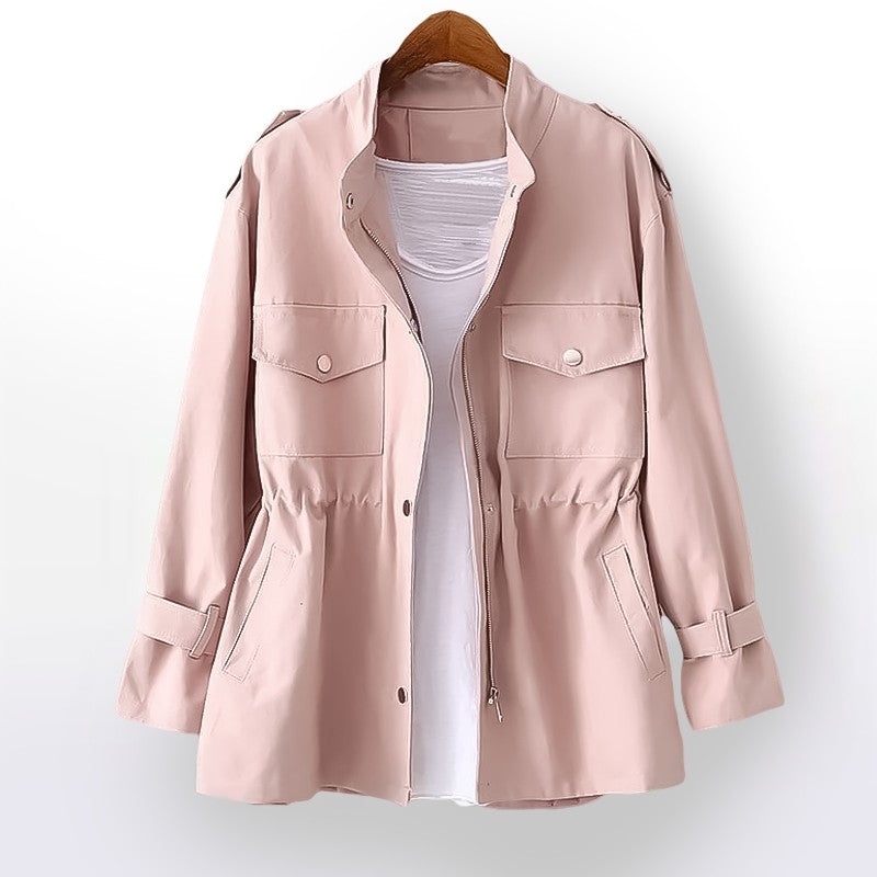 Aurélie | Trench-coat à cordon de serrage et ceinture
