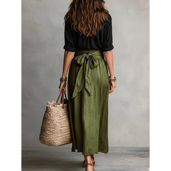 Women's Coralie | Button-Front Shirt and Tie-Waist Skirt Set