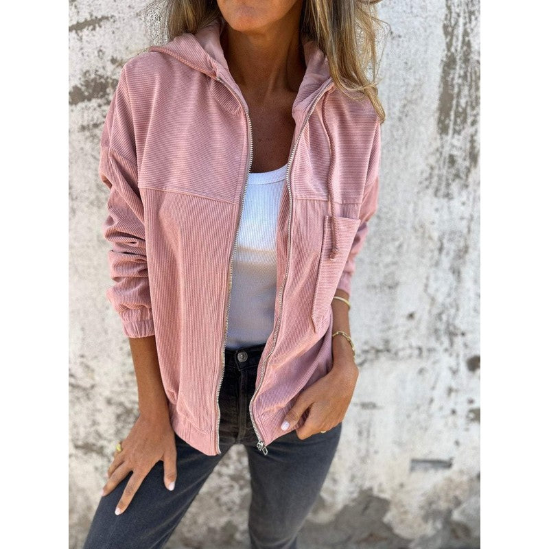 Women Jacket | Lauren Oversized Hooded Zip-Up