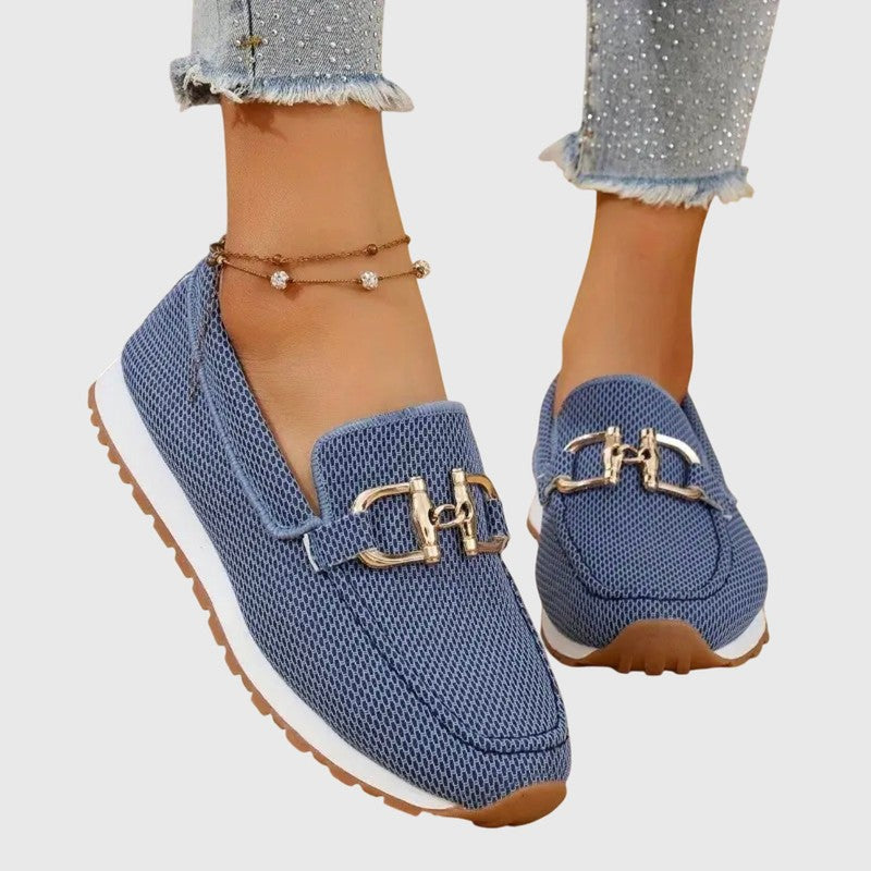 Amelia | Sleek Horsebit Detail Slip-On Loafers